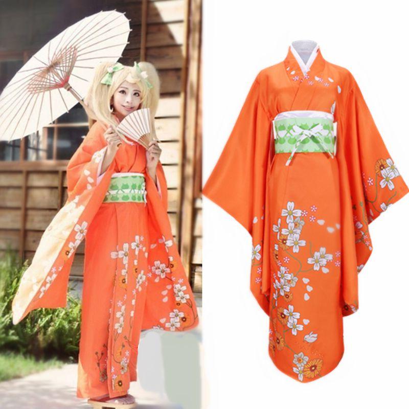 Exquisite Danganronpa 2 Hiyoko Saionji Cosplay Costume Kimono Halloween Fullset