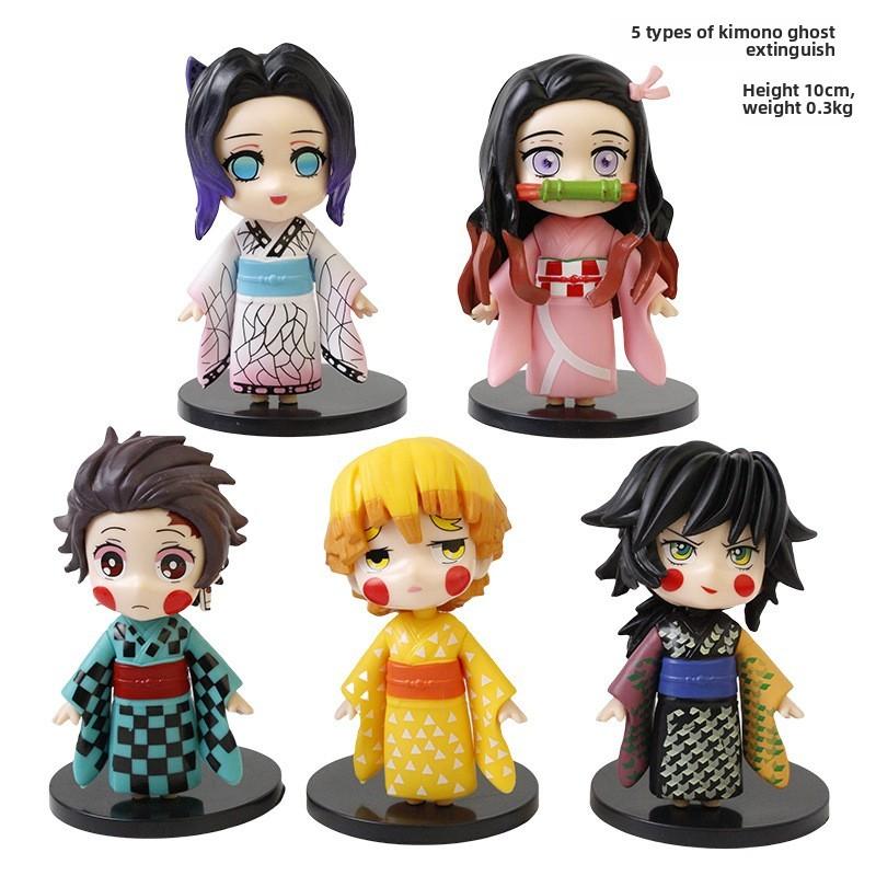 

Kimetsu Slayer Demon No Yaiba Кимоно Стиль Камадо Тандзиро Игрушка Украшение Модель