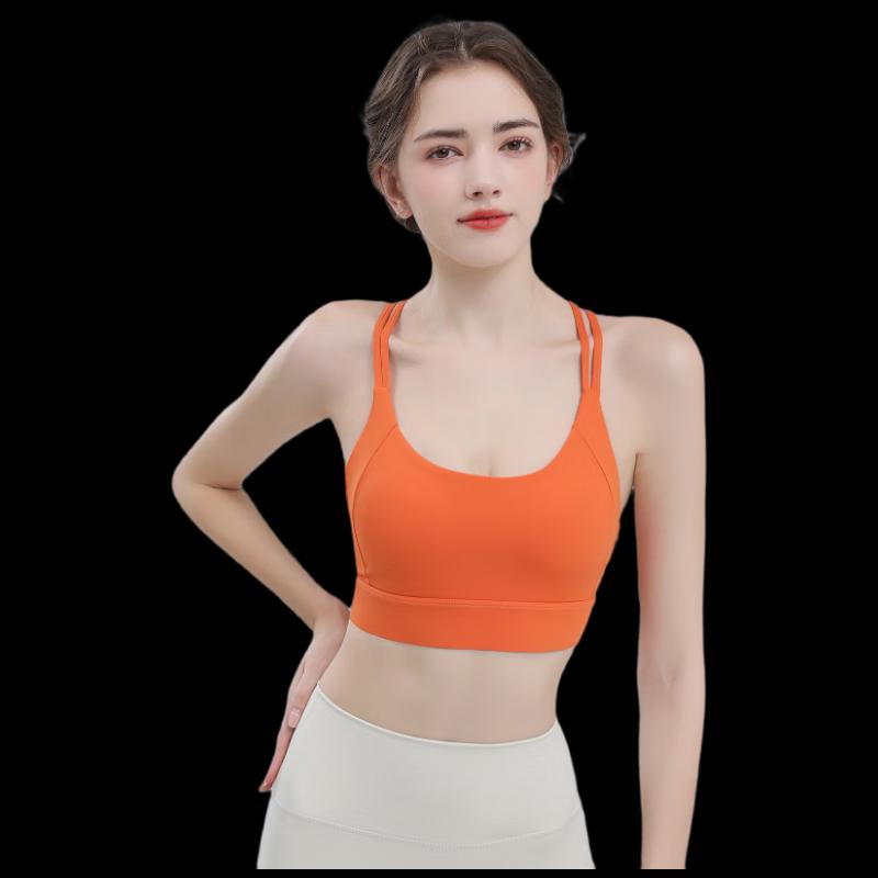 OEING Cross-Back Padded Anti-Shock Sports Bra