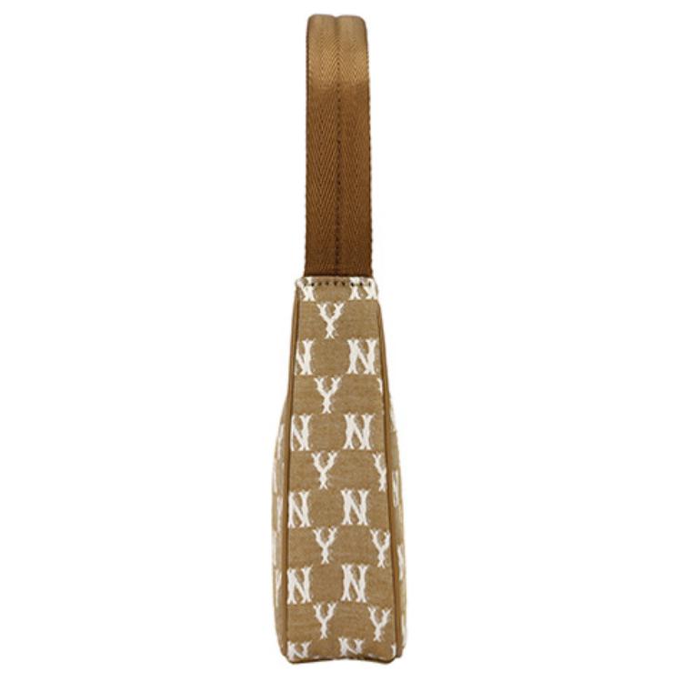 MLB Monogramm Serie New York Yankees Vintage All Over Print NY Polyester Unterarmtasche Mahjong Tasche Tragetasche Normale Damen Handtaschen 32BG33111-50B