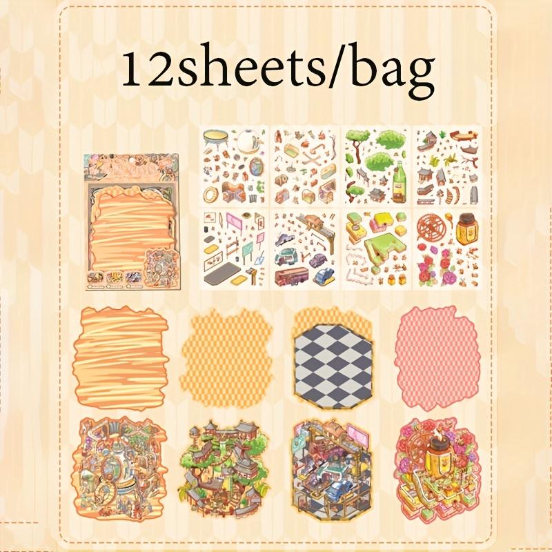 3D Scene Sticker Collection Multiple Miniature Landscape Sticker For Collage Creation DIY Sticker Decoration Scrapbook Stickers