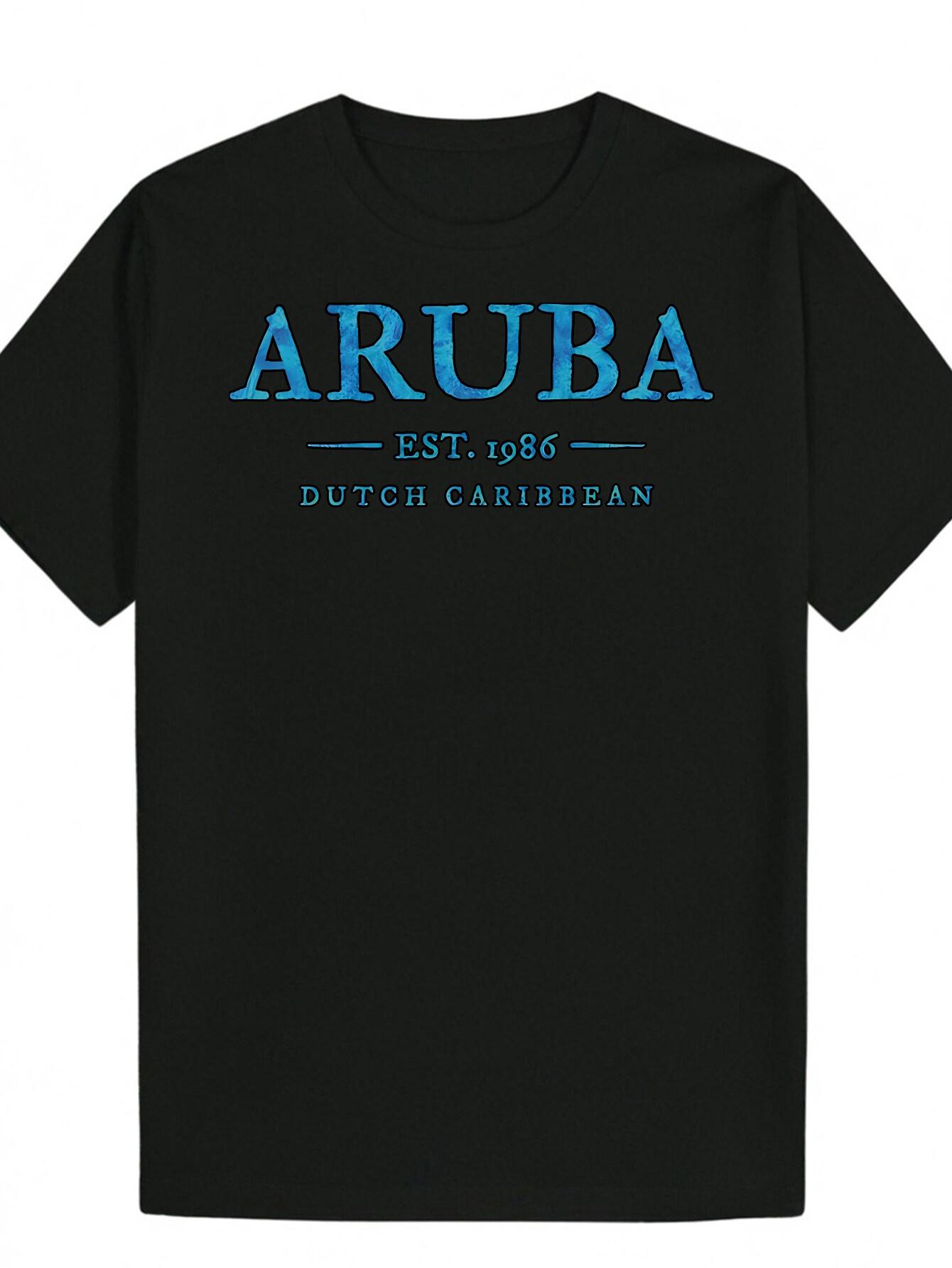 Casual Summer T-shirt - ARUBA Dutch Caribbean Graphic Tee XL