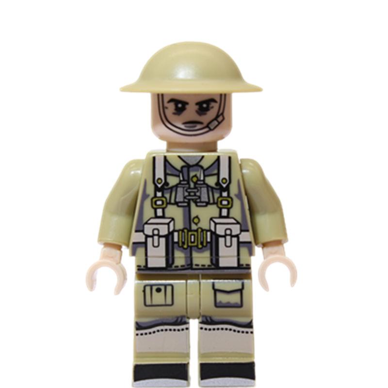 Militärische Soldaten des 2. Weltkriegs, Minifiguren, verschiedene Länder, Bausteinziegel, Weihnachts- und Geburtstagsgeschenk für Jungen und Kinder