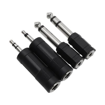 4PCS 3 5mm To 6 35mm Stereo Headphone Adaptor Connectors Compatible with Home Office Conference and Educational Audio Systems