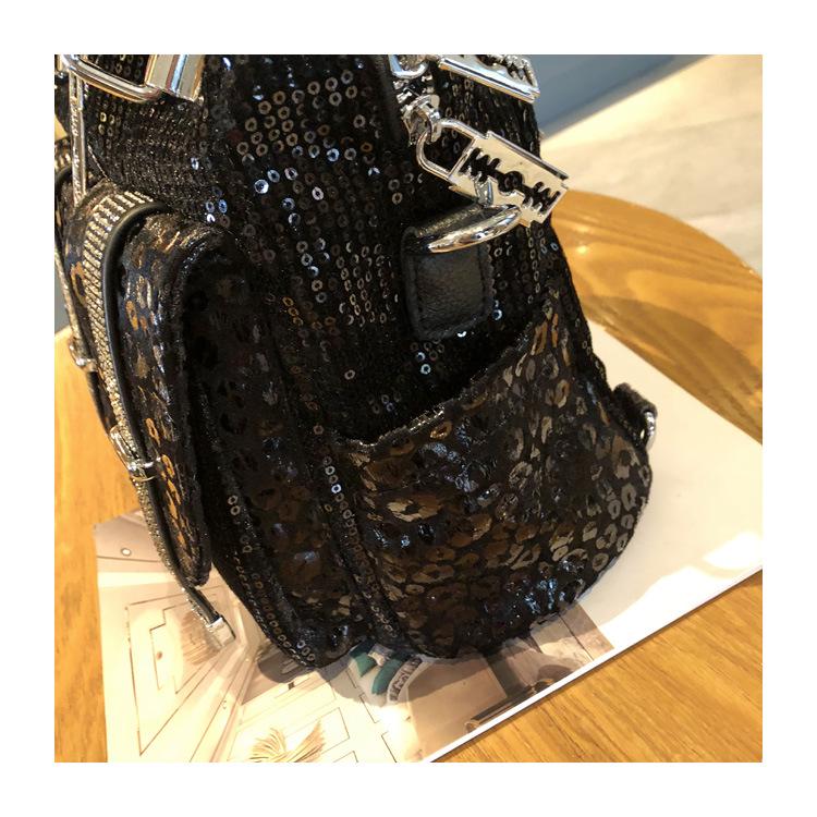 2023 Damenmode, Mehrzweck-Handtasche und Rucksack mit Pailletten – trendige Umhängetasche im koreanischen Stil