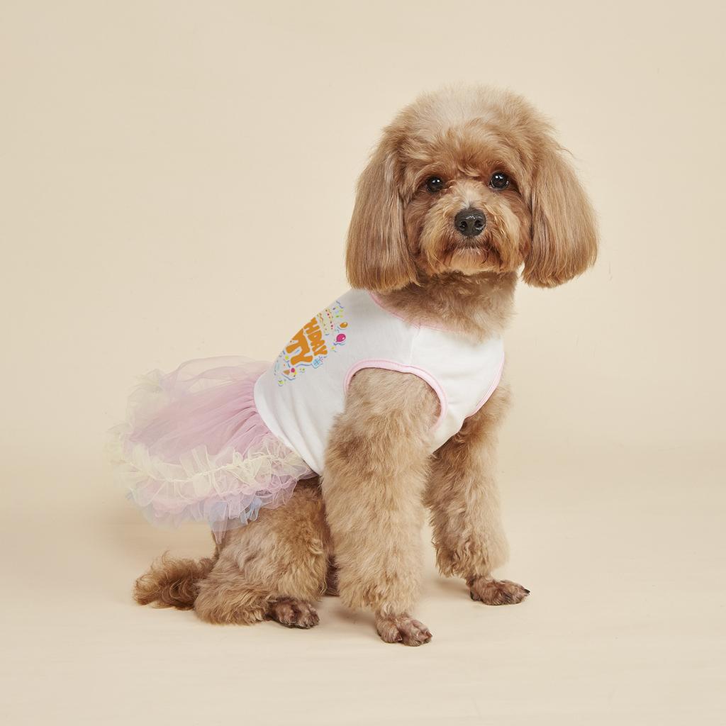 Dog Dress for Small Dogs  Costume Cute Printed Puppy Tulle Dresses Doggie Pet Summer Clothes Apparel for Dogs Cats for Birthday