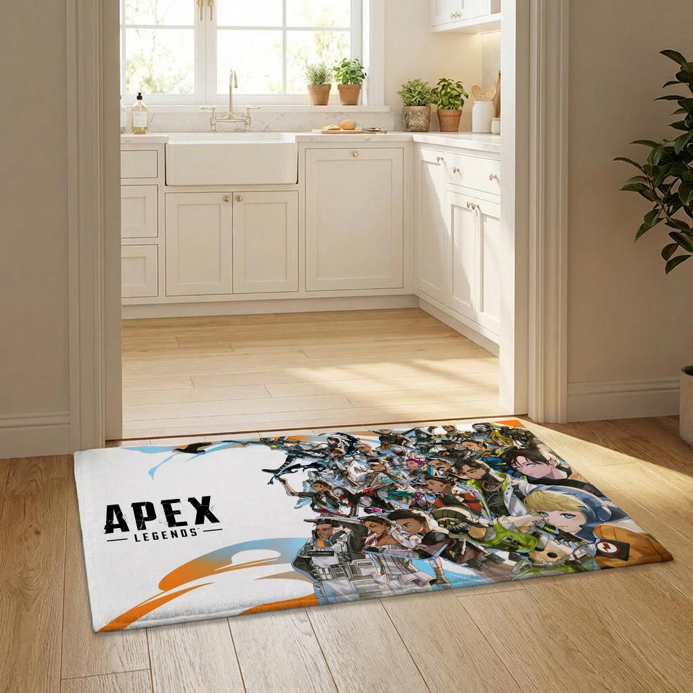 Anime Cool Hot A-Apex L-Legend Floor Mat Flannel Door Mat Non-Slip Bedroom Living Room Home Decor