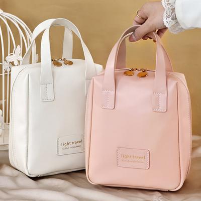 Handheld Shell Makeup Bag with High Appearance Value Portable Large Capacity Cosmetic Storage Bag Travel Toilet Bag