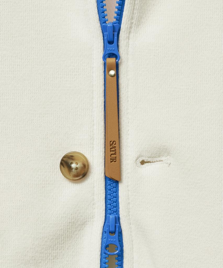 Satur Lawton All Day Track Zip-Up Jacket White