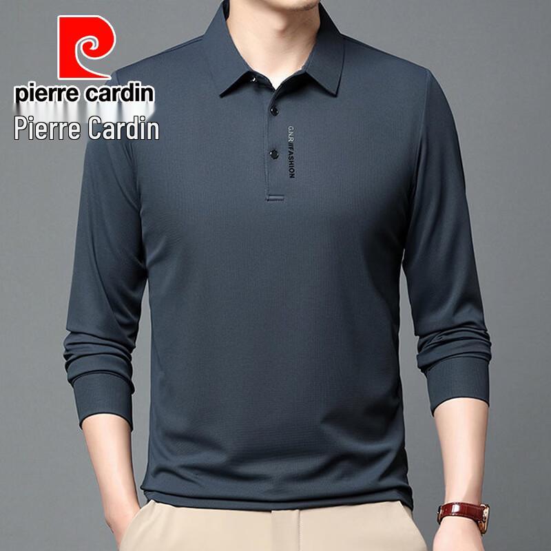 Pierre Cardin Men's Long-Sleeve Breathable Polo Shirt