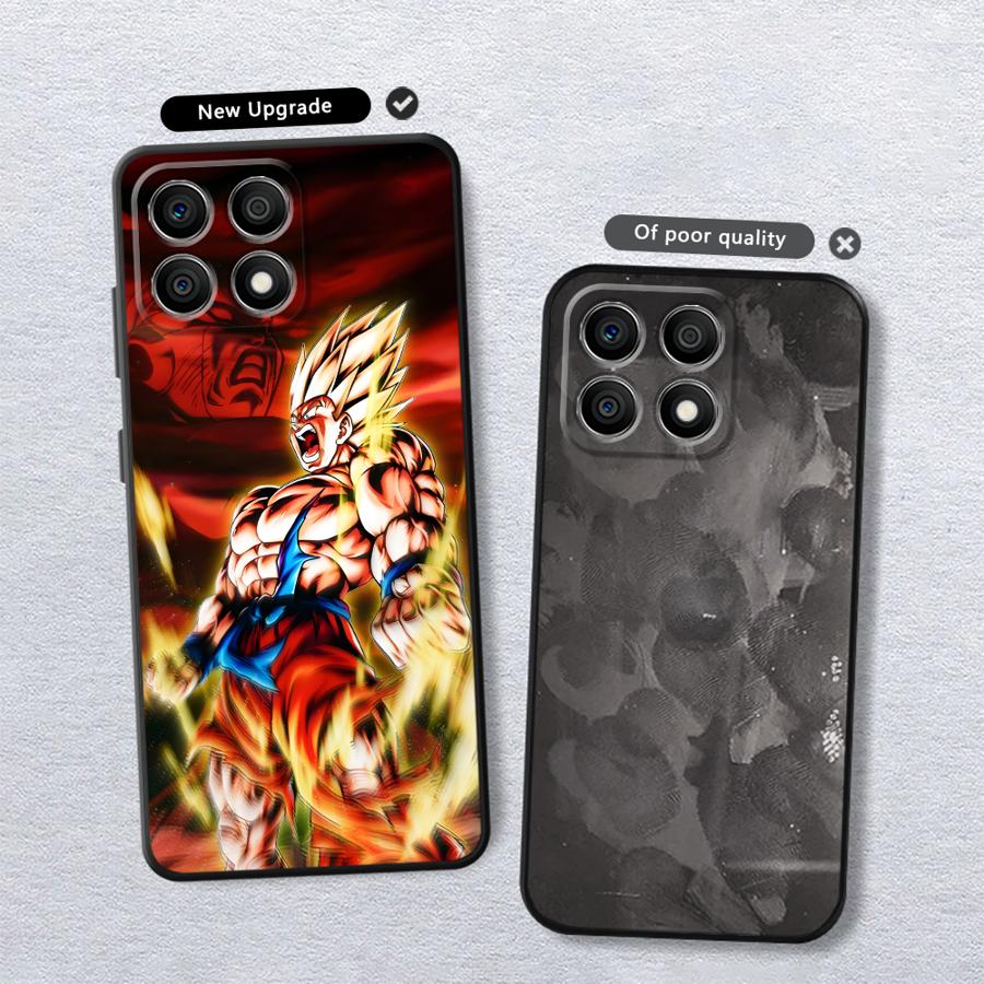 Black Soft Phone Cover Case for Honor X7 70 X6 Magic5Lite X5b X8 X9a 200 400 Lite 90 8X Dragon Ball Super Saiyan
