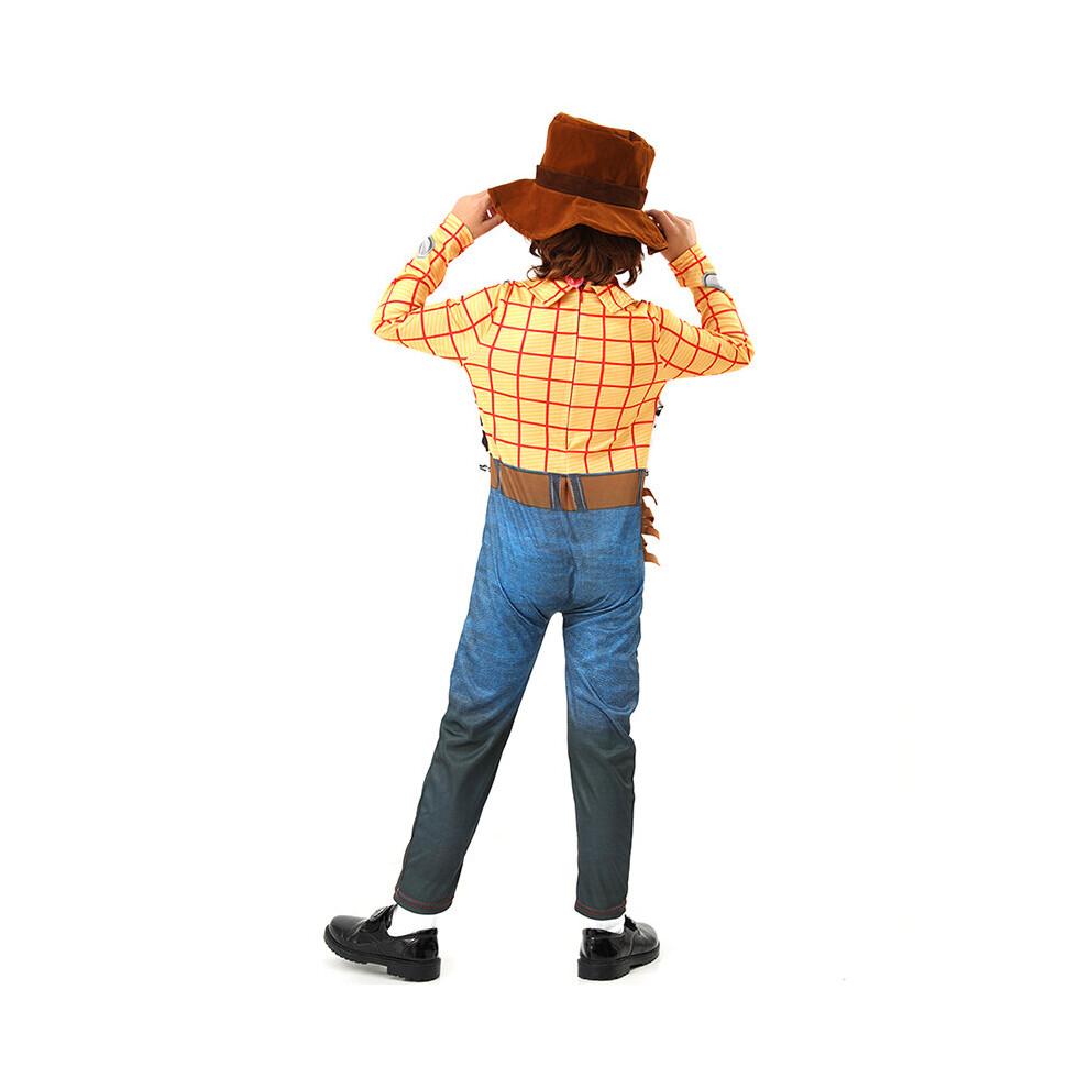 Woody Costume Kids Anime Toy Story Sheriff Woody Pride Cosplay Child Cowboy Bodysuit Clothes Halloween Carnival Costumes