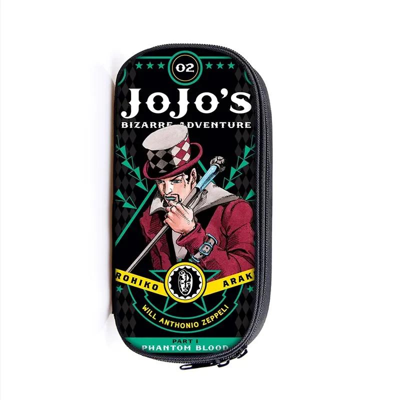 Anime Jojo Bizarre Adventure Piórnik Kujo Kira Yoshikage KILLER QUEEN Kosmetyczki Pudełko na przybory szkolne dla nastolatków Torby na artykuły papiernicze Prezent