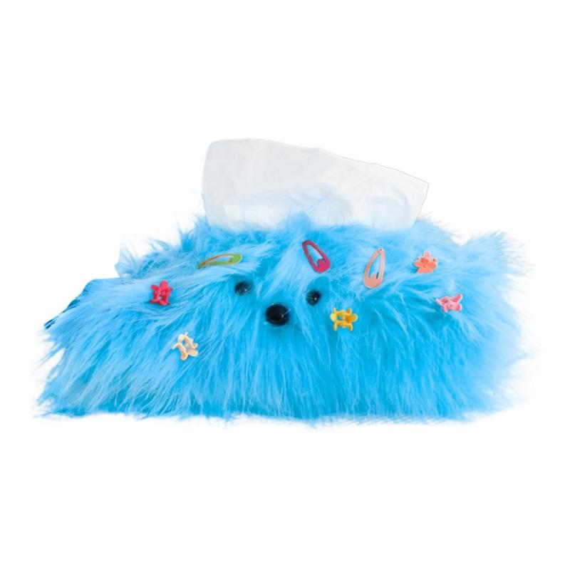 

Забавный мультяшный держатель для бумажной коробки с салфетками, чехол для домашнего декора, плюшевая собака, бумажный контейнер для салфеток, гостиная