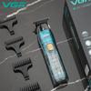 IPX7 Head Cutter Herre Hårtrimmer LCD Hør Barber Timmer Utsmykket 0 MM Pro Finish Clipper Trimmer Frisør Etterbehandlingsverktøy