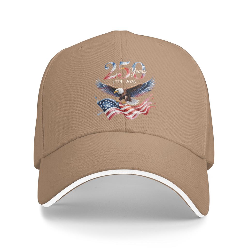 th Years Anniversary Eagle American Flag Sun Baseball Cap Summer Casual Trucker Hat For Unisex Women Running Caps