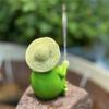 Funny Frogs Panda Fishing Statue for Garden Outdoor Decors Resins Animal Miniature Figurine Landscape Sculpture Ornament