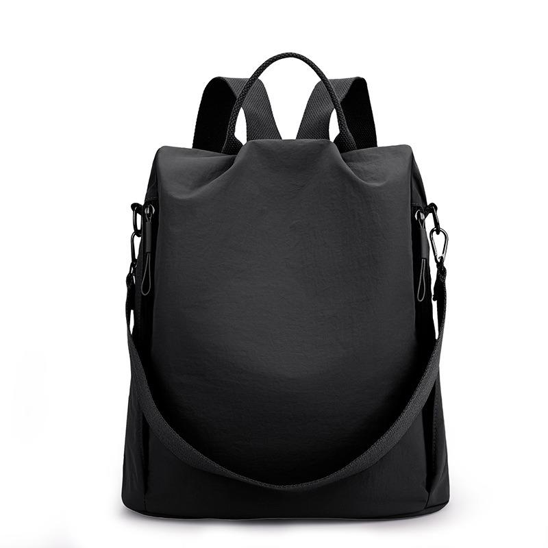 Solid Color Backpack Women's Autumn New Fashion Single Shoulder Women's Backpack Large Capacity Lightweight Backpack Women
