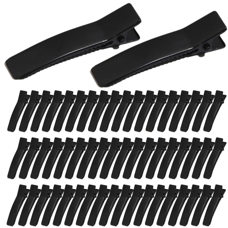 

Заколки для волос, примерно 50 штук, шпильки, изогнутые шпильки, зажимы для волос, металлическая фурнитура, аксессуары для волос, детали, NYANDELMO, черный, 5 см