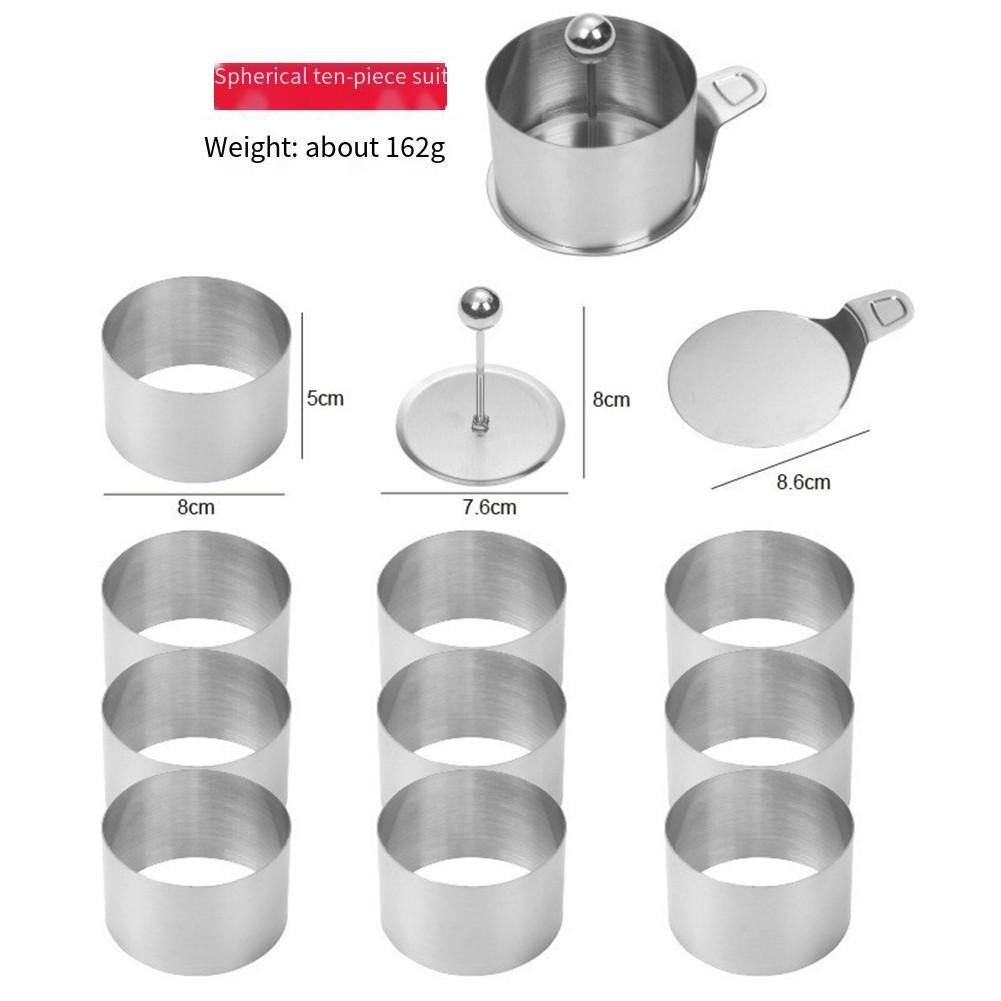 

Dishwasher Safe Cake Ring Molds Seamless Cake Rings Rings 12-piece Set