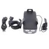Bicycle Light Multifunctional Bike Phone Stand Headlight Speakers Kit for Road Mountain Night Riding Black
