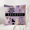 Brand Seletti Cushion Cover Natural Linen Pillowcase Set AllinOne Decor Cushion Cover for Sofa Bedroom Chair