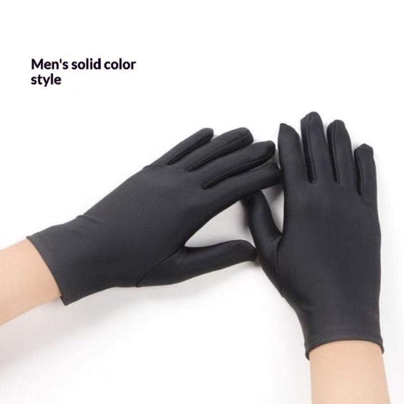 Thin Solid Color Short Gloves High Elastic Spandex Fashion Formal Etiquette for Banquet Prom Stage Performance