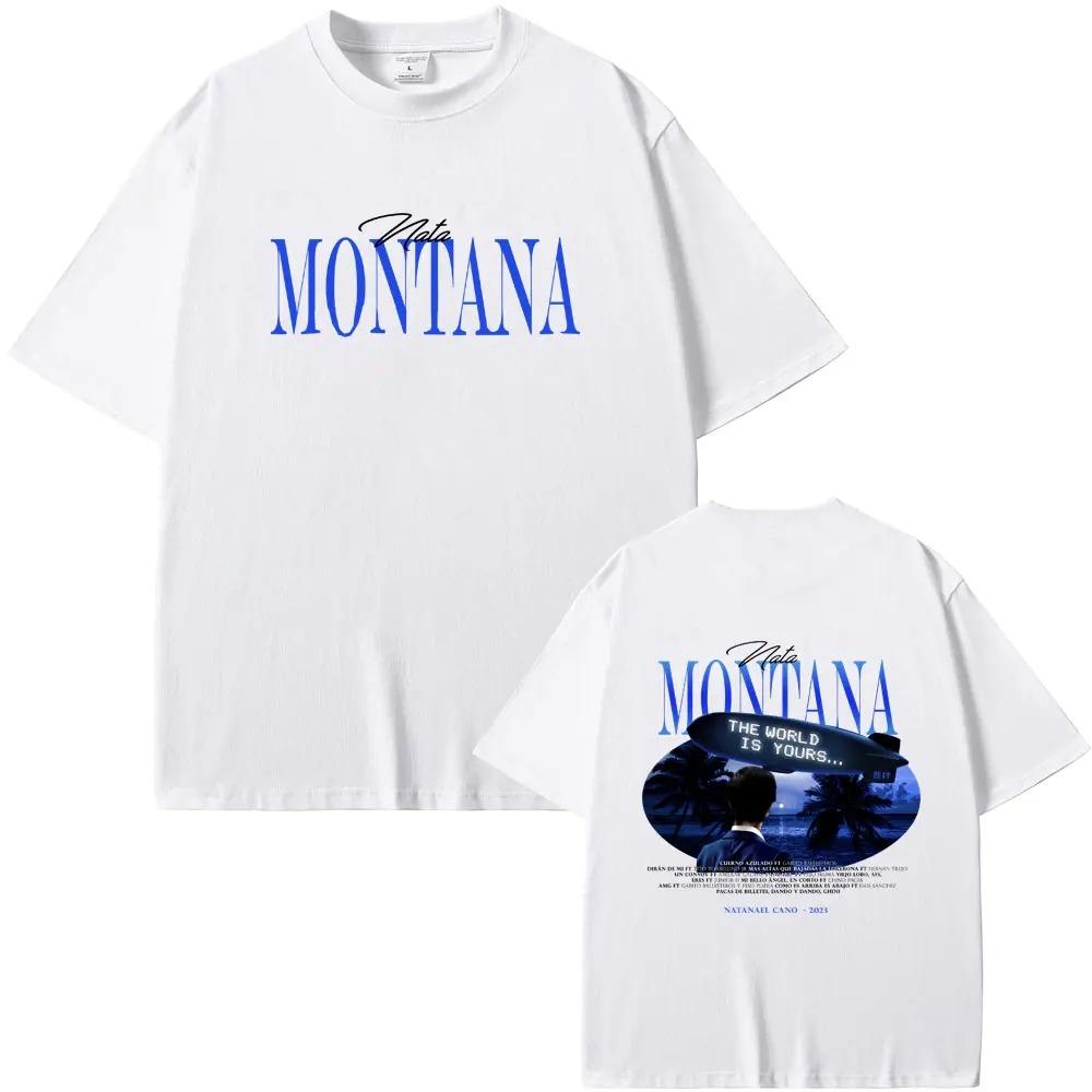 Natanael Cano Nata Montana Svět je tvůj Grafické tričko Pánské Dámské Hip Hop Vintage Trička Unisex Oversized Tričko