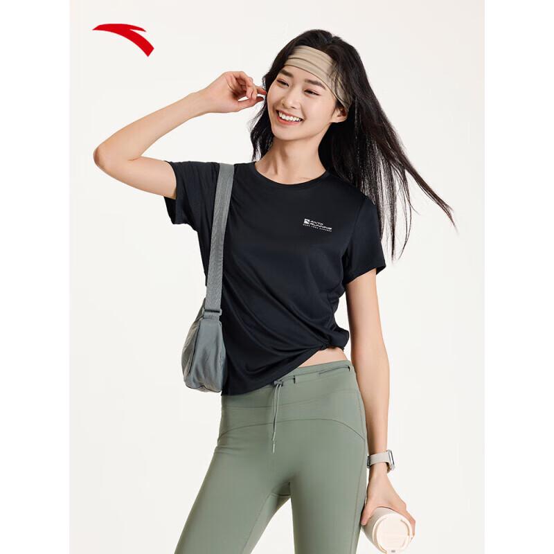 Anta Women s Quick-Dry Round Neck Short Sleeve T-Shirt S