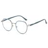 Pochromic Blue Light Blocking Glasses Women UV400 Anti Glare Retro Round Metal Glasses Frame Vintage Anti Blue Light Computer