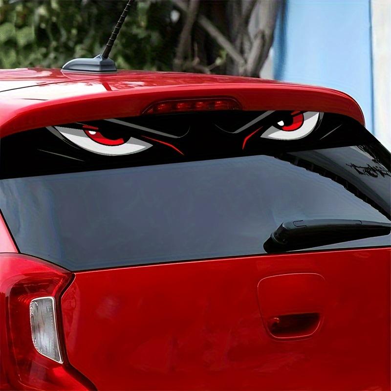 Angry Eyes Car Decals, Stylish Cartoon Car Window Stickers, Unique Auto Exterior Decor for Personality Car Styling, Trendy Car