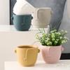 Creative Abstract Face Head Ceramic Flower Pot Home Plant Flower Pot Vase Irregular Portrait Flower Pot Crafts Home Decoration