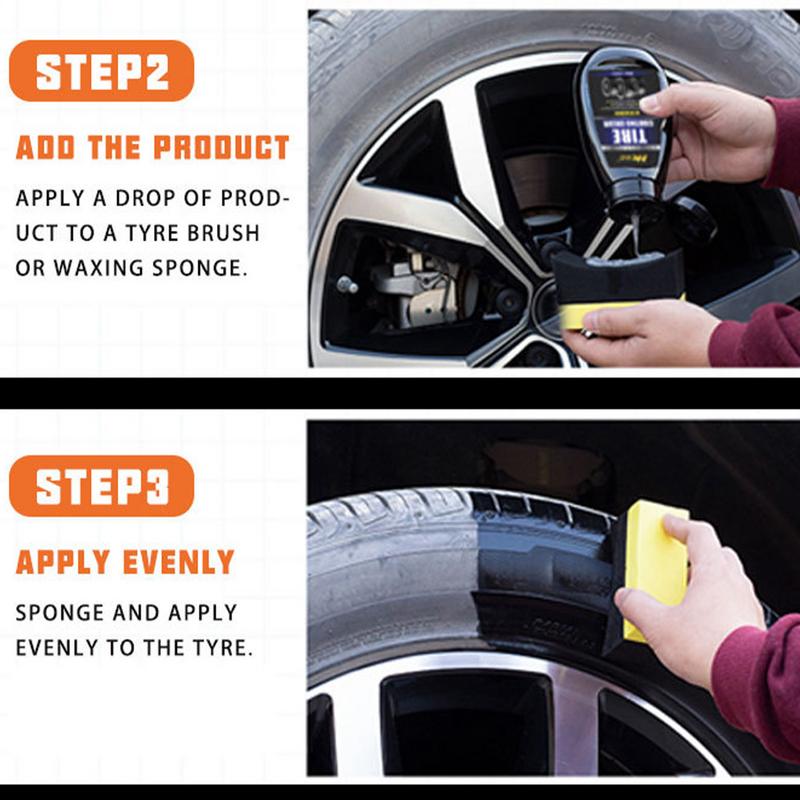 Tire Wax Auto Tire Dressing 300ml Car Tire Coating Shine For High Gloss Shine & Durability Get Long-Lasting Protection & Renewal
