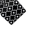 Stylish Geometric Pattern Table Runner Modern Runner Black And White Checkered Anti-wrinkle for Coffee 72 Inch Striped Dining Decor Linen Blend Cover