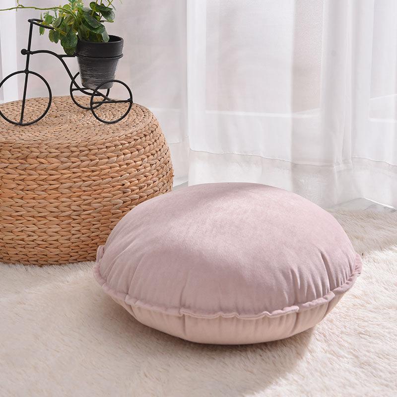 Nordic Meditation Cushion Futon Round Cushion Covers Velvet Throw Pillow Case Sofa Car Bed Decor Cushion Cover Lumbar Pillow
