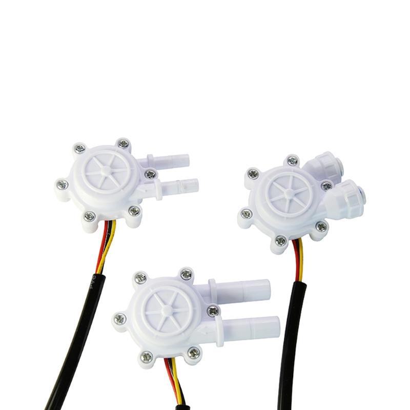 0.2-8L/min Water Hall Effect Flow Sensor Meter 1/4 Quick Connect Flow Meter Flowmeter Counter for Coffee Machine Plastic