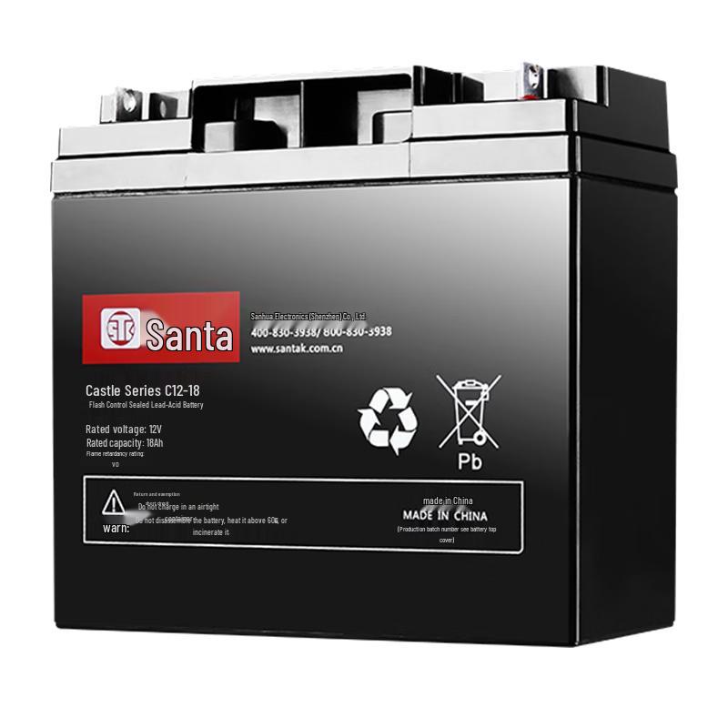 SANTAK Castle Series UPS Battery 12V 18Ah CN plug (adapter included)