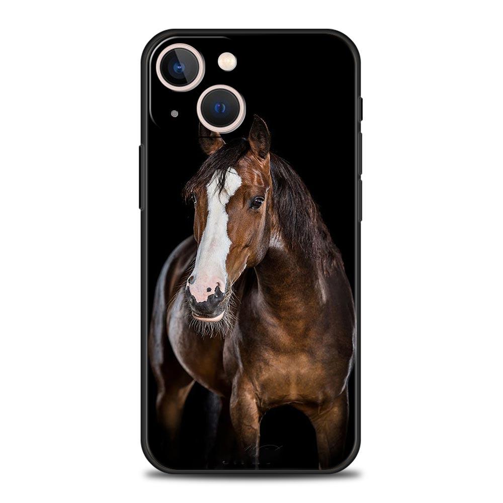 Animal Horse Phone Case Cover for iPhone 17 16 15 14 13 12 Pro Max 11 Pro Max 17 AIR Plus Shockproof Soft TPU Shell Fundas Capas