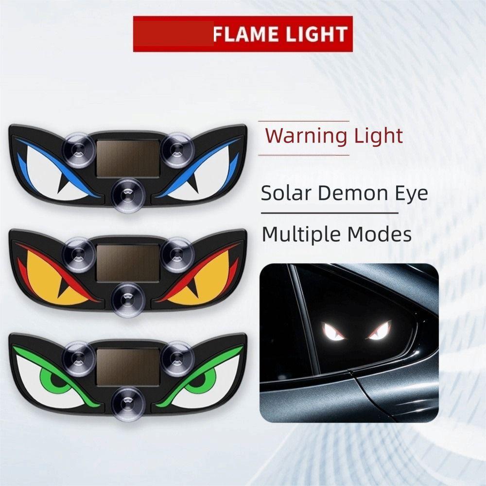 Solar Powered Solar Warning Light Animated Vehicle Signal Lights Demon Eye Light SUV