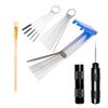 Airbrush Spray Gun Cleaning Kit: Includes Small Brush, Rinse Gun, Nozzle, and Four Ventilation Accessories for Auto Repair.