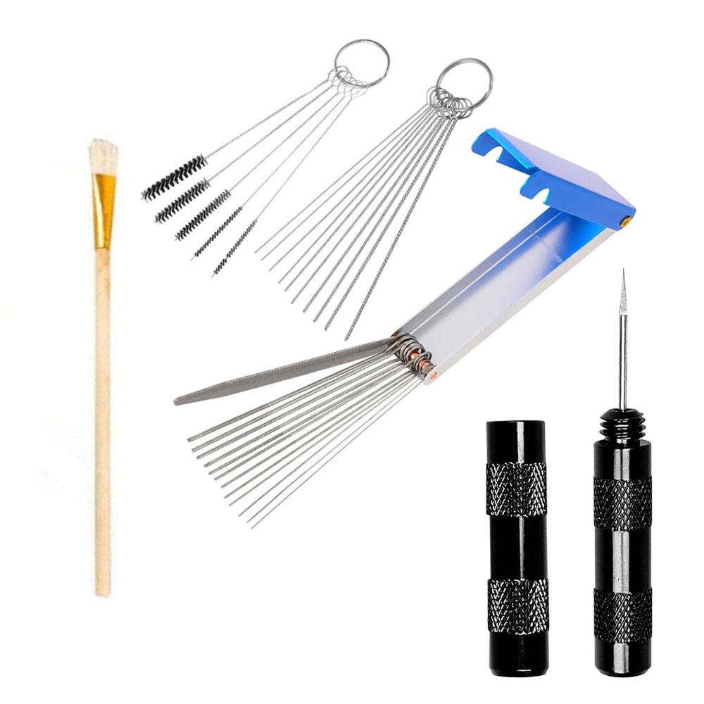 Airbrush Spray Gun Cleaning Kit: Includes Small Brush, Rinse Gun, Nozzle, and Four Ventilation Accessories for Auto Repair.