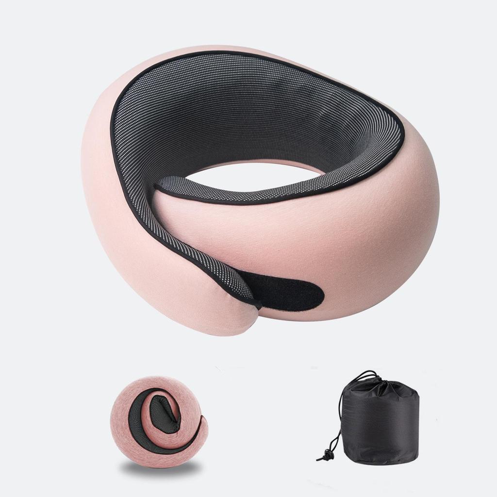 U-Shaped Memory Foam Neck Pillow: Comfortable, Portable Support for Travel