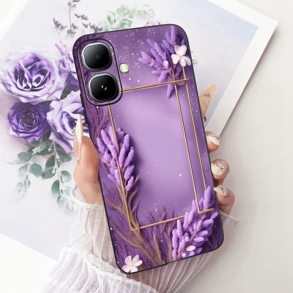 For Infinix Smart 20 Case X6840 X6840B Luxury Bow Flowers Painted Cover Soft Silicone Case For Infinix Smart 20 Smart20 4G Shell
