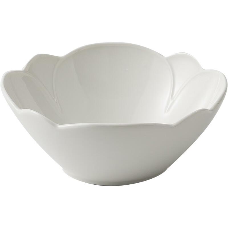 ZISIZ Ceramic Petal Soup Plate