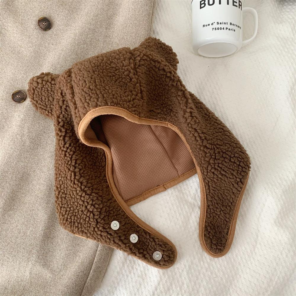 

Шапка с капюшоном «Медвежьи ушки» Забавная шапка с капюшоном «Медвежьи ушки» Флисовая шапка-ушанка Шапка-ушанка кофейный