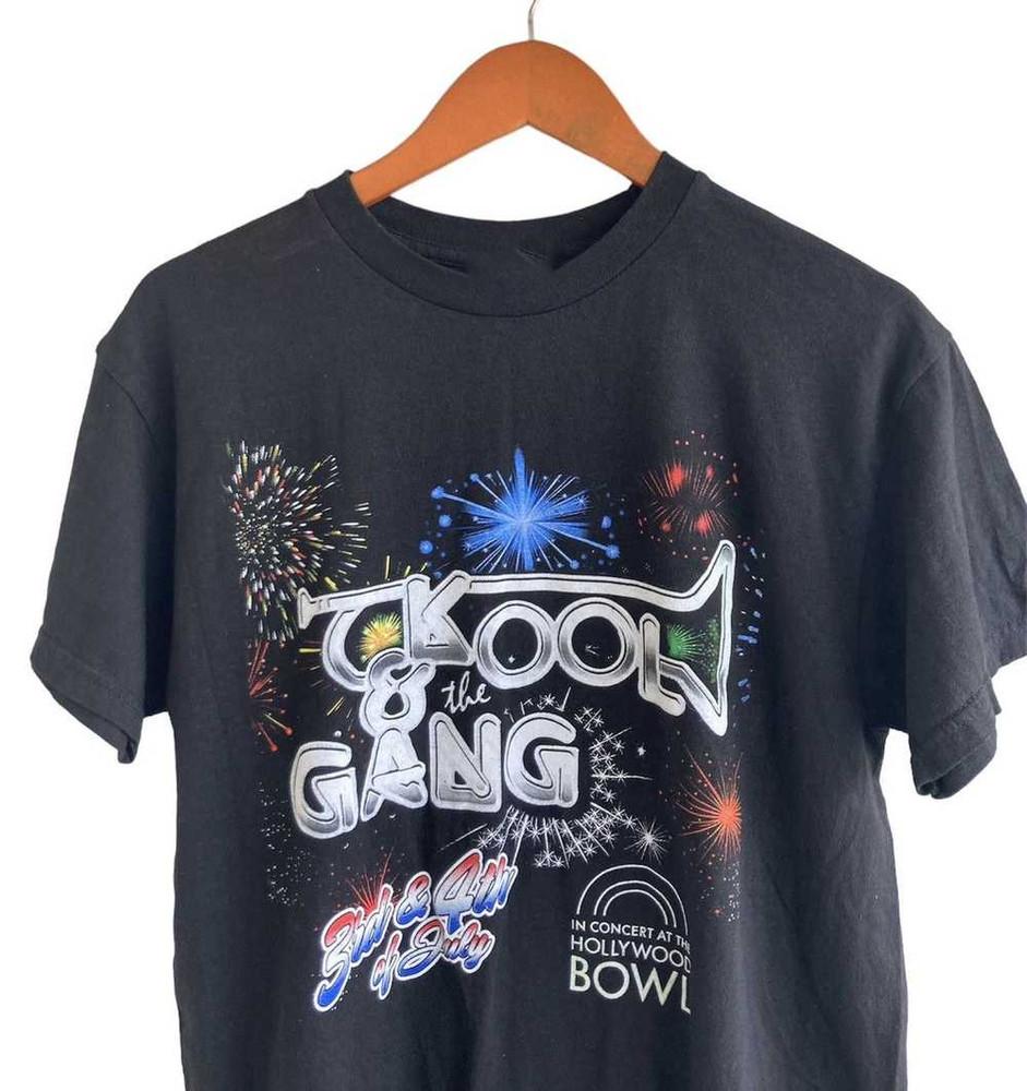 VTG Kool & the Gang Concert Short Sleeve Gift Fan Black Size S-5XL Shirt AL681 Unisex T-Shirt S