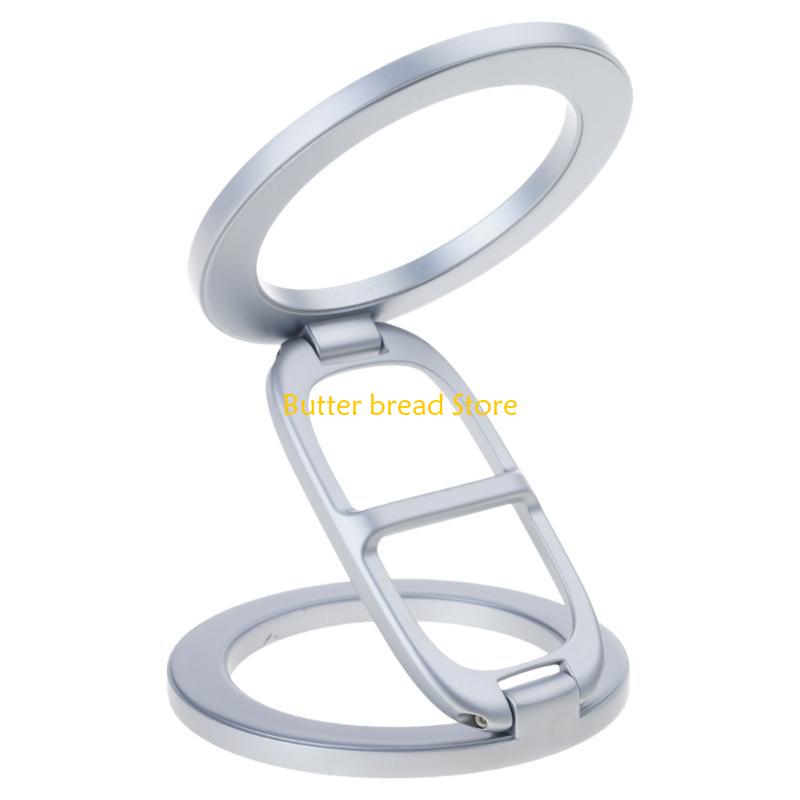 W89C Double Phone Mount Holder Strong Grip 360 Degree Rotation Mobile Phones Brackets for 3-7inch Phones серебряный