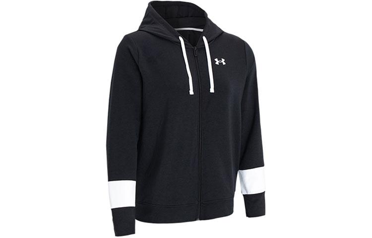 Under Armour Rival Jackets Women s Black Hooded Moderate Other 1370941-001 XS