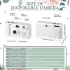 2-12PCS Wedding Disposable Camera One Time 35mm Film Camera 27Roll Flash Camera for Anniversary Birthday Gift Party Vacation