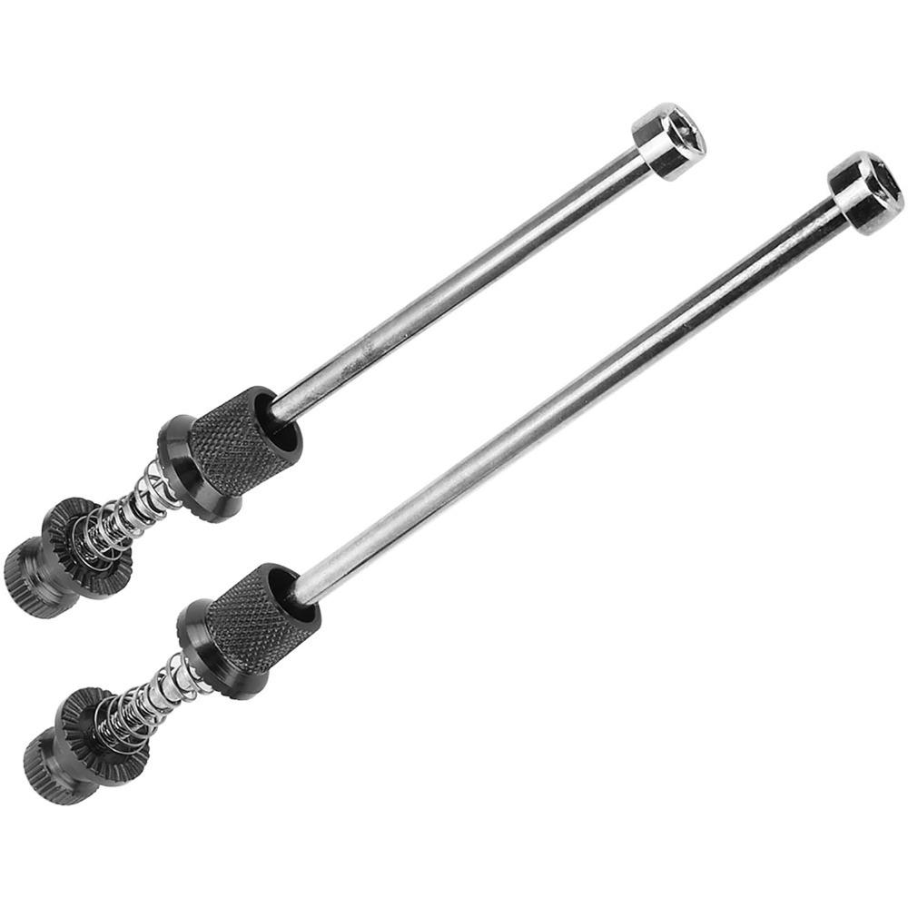 Langlebige Aluminiumlegierung Schnellspannachsen Diebstahlschutz Schwarz&Rot Fahrradachsen-Set Räder-Sicherung Fahrradteile